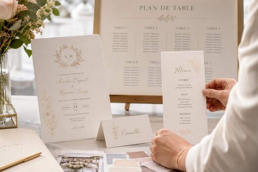 Supports imprimés pour mariage et événementiel à Cannes – Imprimerie Bosshard